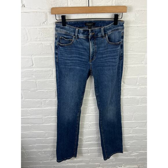 Ann Taylor Women's The Curvy Fit Slim Bootcut Jeans Denim Stretch Blue Size 2 - Picture 3 of 7